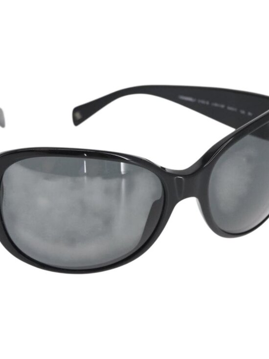 CHANEL Sunglasses plastic Black CC Auth hk3263 main image 11